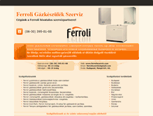 Tablet Screenshot of ferroliszerviz.com